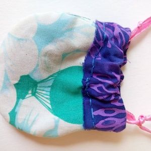 Cute hot air balloon small drawstring bag